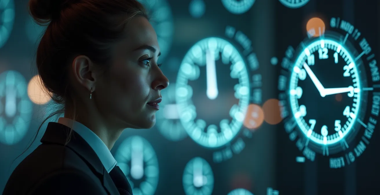 Rappresentazione simbolica del dynamic pricing con flussi temporali nel settore finanziario