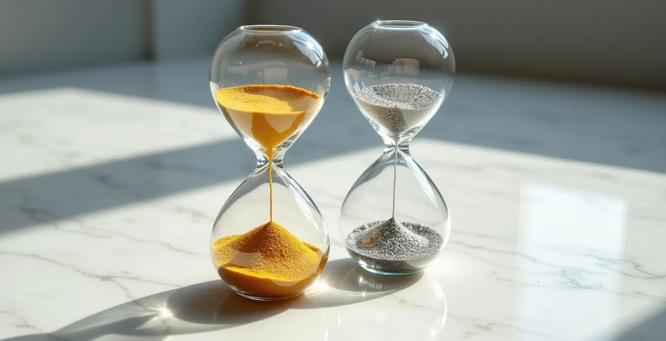 Confronto visivo tra crescita con e senza leverage finanziario