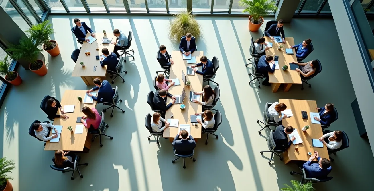 Ecosistema di business simbiotico tra leader e follower di mercato